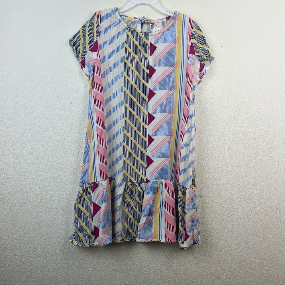 Crazy 8 geometric pattern/stripe dress/tunic M(7-8)